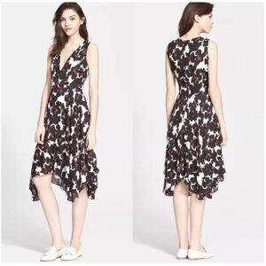 A.L.C. Nello Handkerchief Silk Wrap Dress size 6-L10